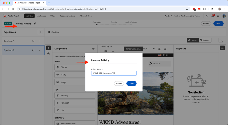 noem Activiteit
