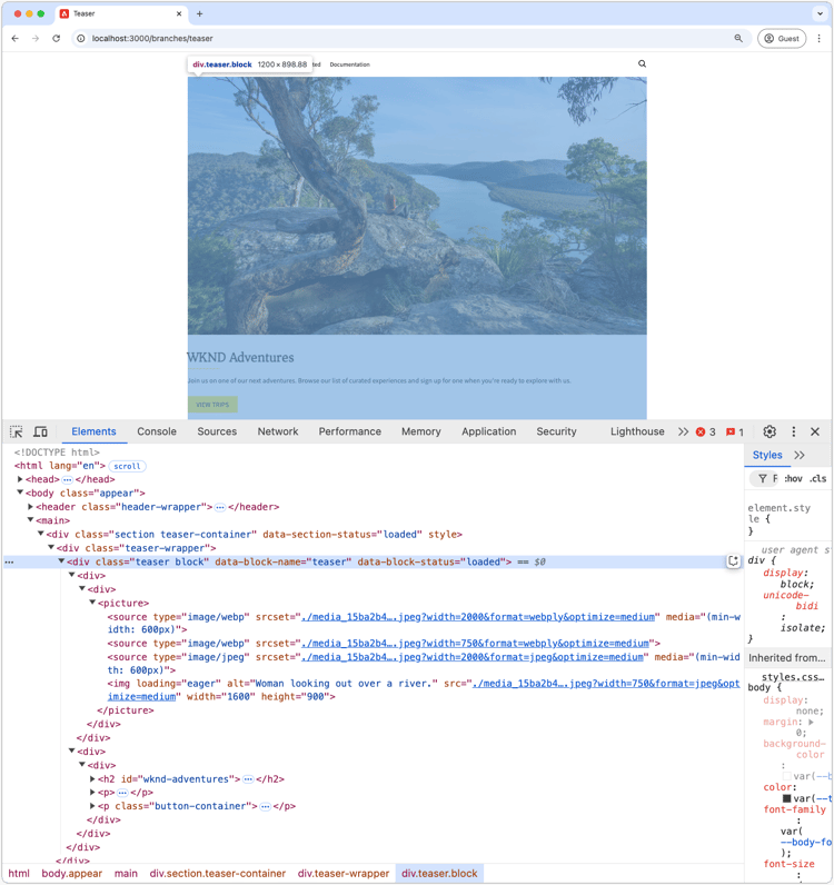 blok DOM van de Inspectie