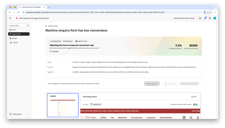 ​ auto-identificeer lage omzettingen ​