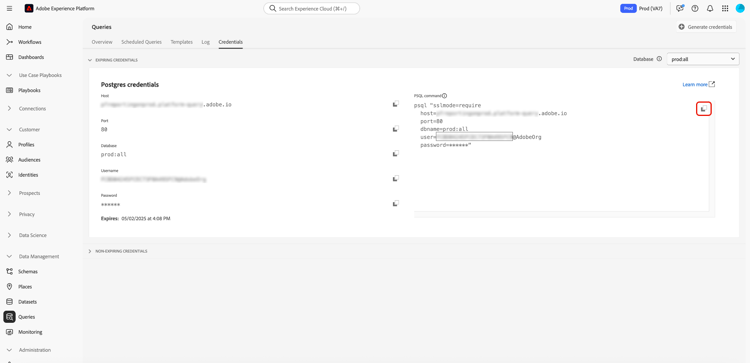het lusje van Referenties van het dashboard van Vragen met het benadrukte exemplaarpictogram.