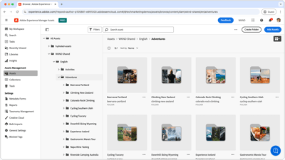 AEM Assets instellen