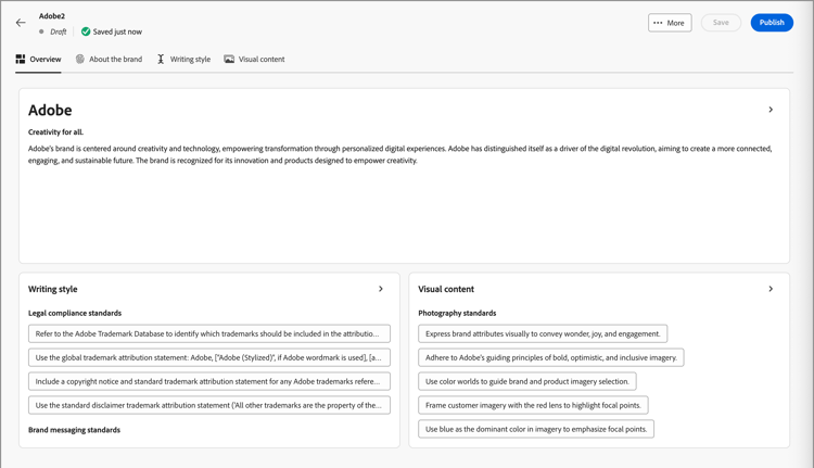 ​ Aanvankelijke merkrichtlijnen van geupload document ​