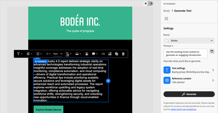 ​ AI Medewerker - tekstmontages ​