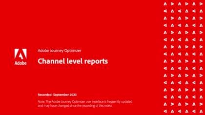 Rapporten op kanaalniveau