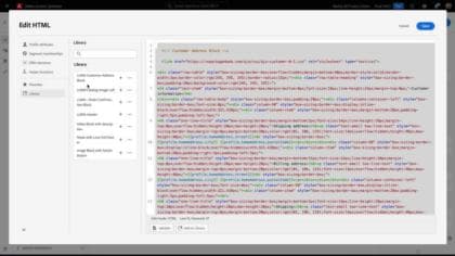 Opgeslagen expressies gebruiken en beheren in de personalisatiebibliotheek