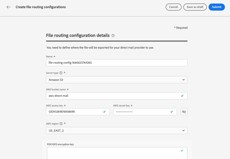 Directemailconfiguratie Adobe Journey Optimizer