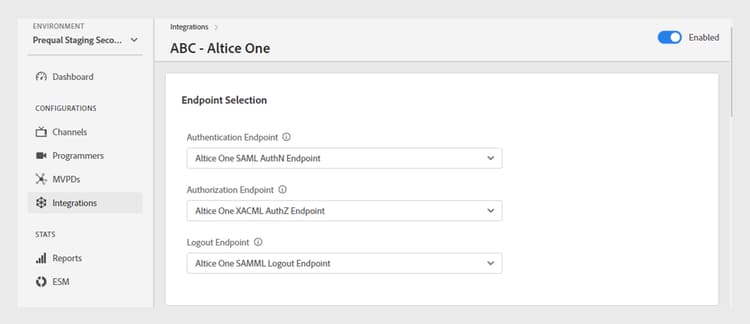 Eindpunten voor authentificatie, vergunning, en logout stromen