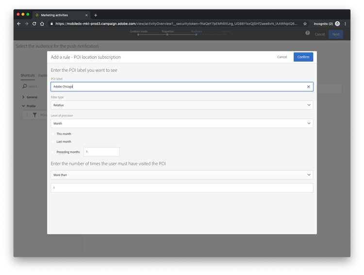 Push messaging 2 in ACS