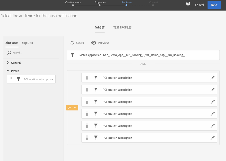Push messaging 3 in ACS