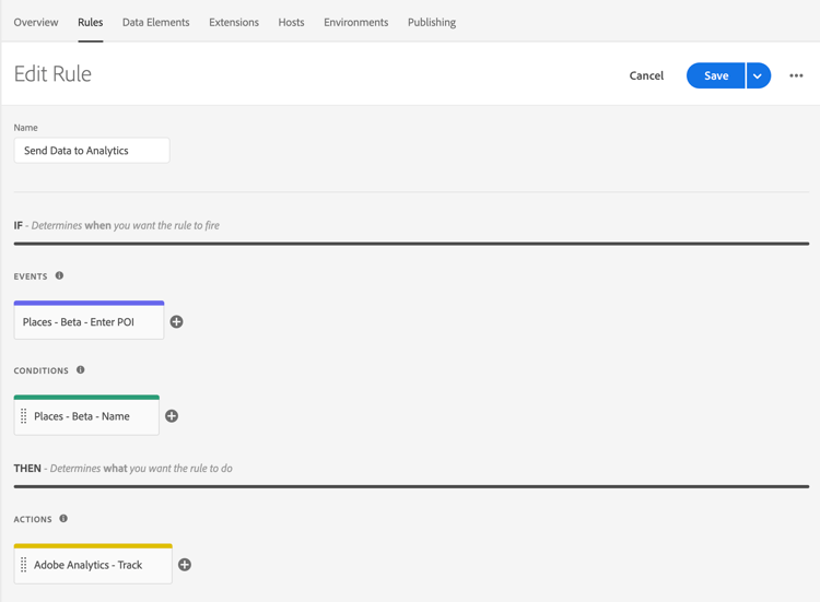 regel wordt gecreeerd