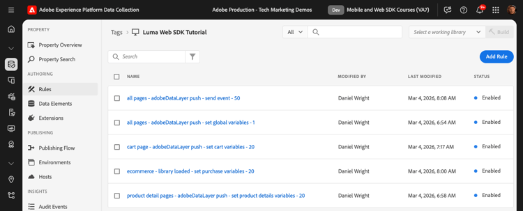 verifieer lijst van regels