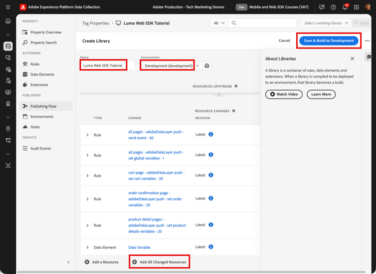 creeer en bouwt de bibliotheek