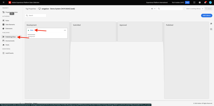 Opstelling van de Lancering