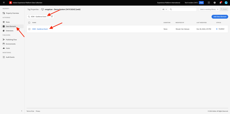 Opstelling van de Lancering