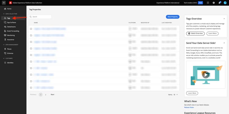 pagina van Eigenschappen