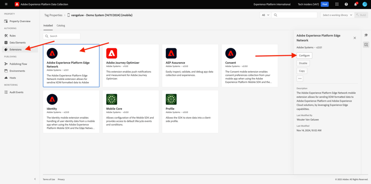 de Inzameling van Gegevens van Adobe Experience Platform