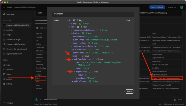 waarde van Gebeurtenissen