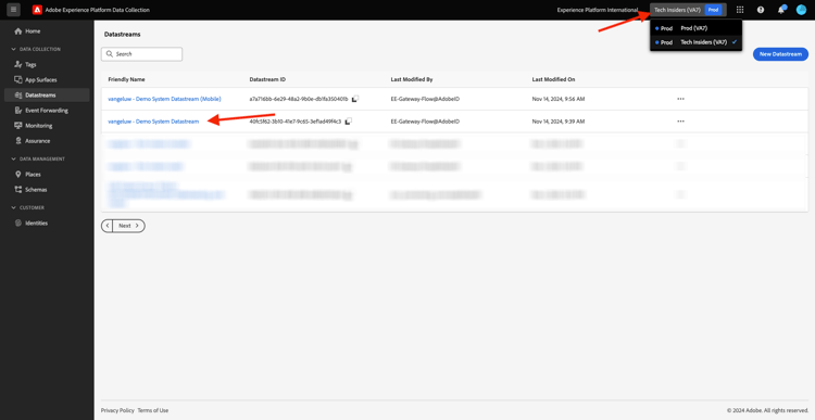 klik het pictogram van de Configuratie van Edge in de linkernavigatie