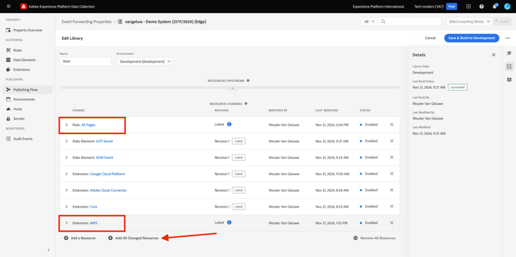 de Inzameling SSF van Gegevens van Adobe Experience Platform