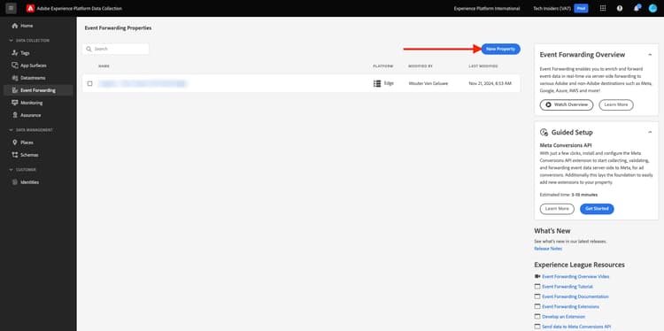 de Inzameling SSF van Gegevens van Adobe Experience Platform