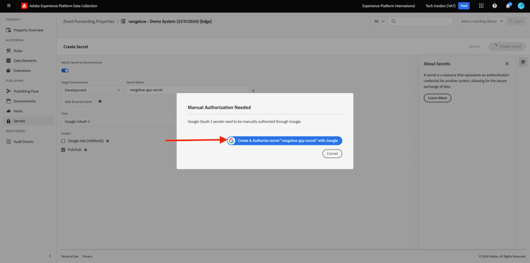 de Inzameling SSF van Gegevens van Adobe Experience Platform