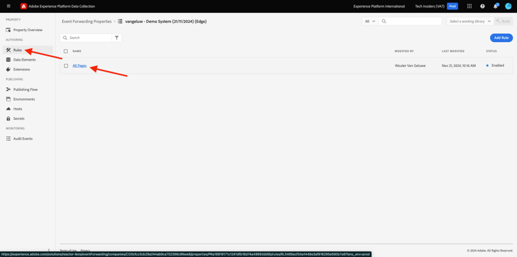 de Inzameling SSF van Gegevens van Adobe Experience Platform