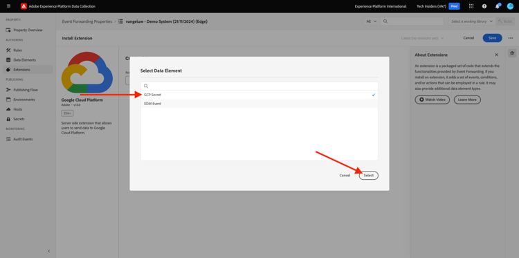 de Inzameling SSF van Gegevens van Adobe Experience Platform