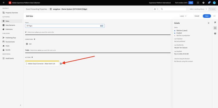 de Inzameling SSF van Gegevens van Adobe Experience Platform