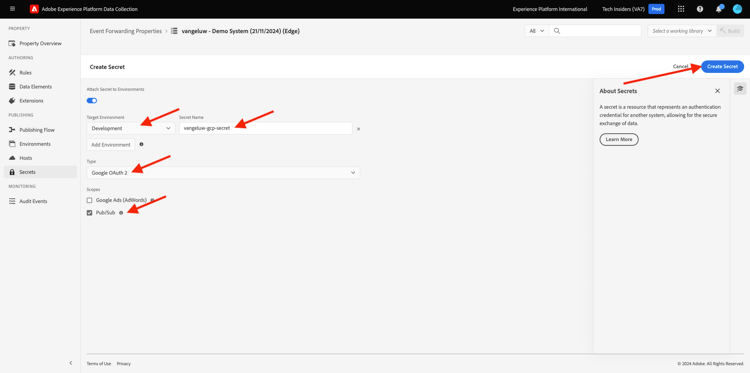 de Inzameling SSF van Gegevens van Adobe Experience Platform