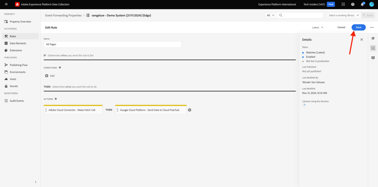 de Inzameling SSF van Gegevens van Adobe Experience Platform