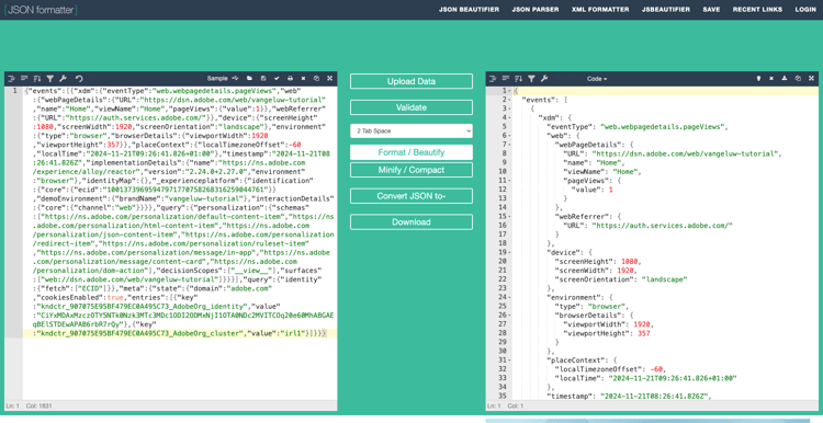 de Opstelling van de Inzameling van Gegevens van Adobe Experience Platform