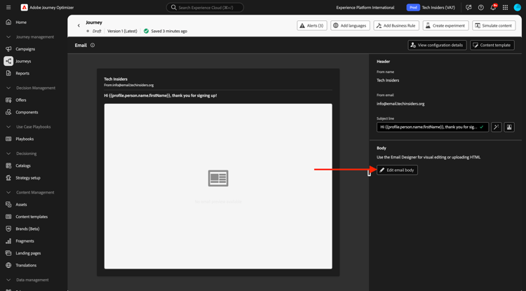 Journey Optimizer