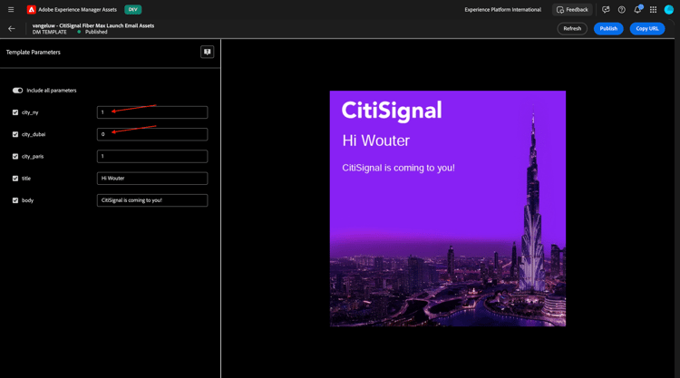 Dynamische Media van AEM Assets