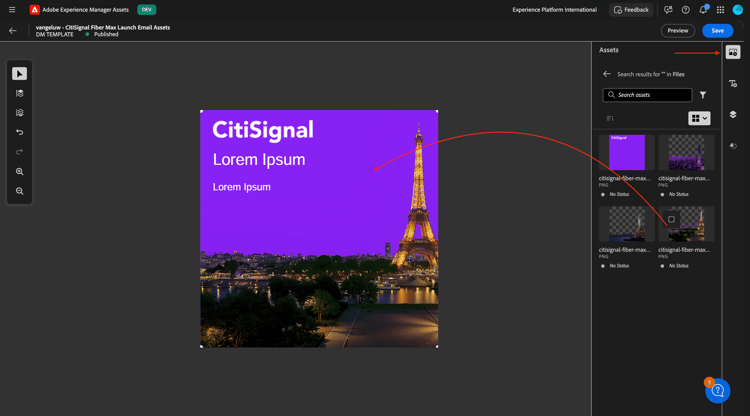 Dynamische Media van AEM Assets