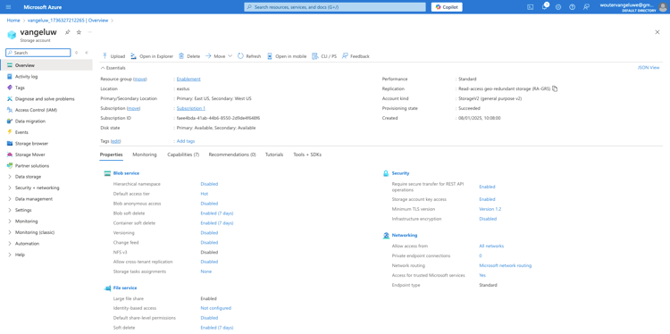 ​ Azure Opslag ​