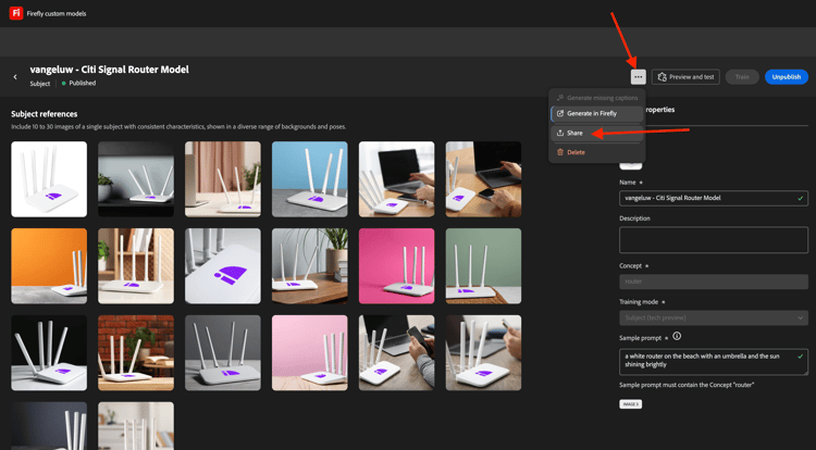 ​ Aangepaste Modellen van Firefly ​