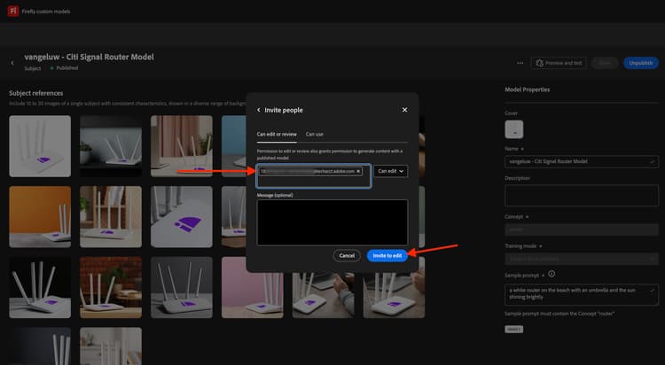 ​ Aangepaste Modellen van Firefly ​