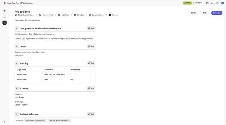Add publiek werkruimte met alle uitgezochte getoonde configuraties.