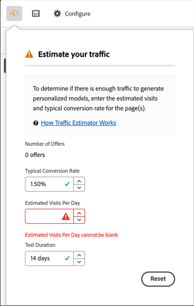 het gebruikersinterface van de schatter van het Verkeer