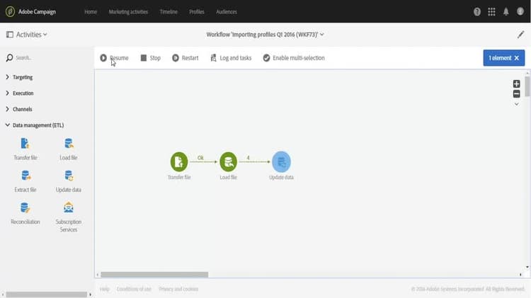 Profielen importeren met een workflow