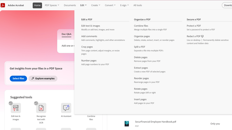 ​ Schermafbeelding van Veilig een hulpmiddel van PDF op het Web ​