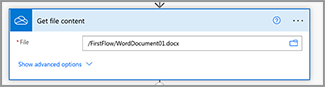 Obter conteúdo do arquivo da ação do OneDrive no Microsoft Power Automate