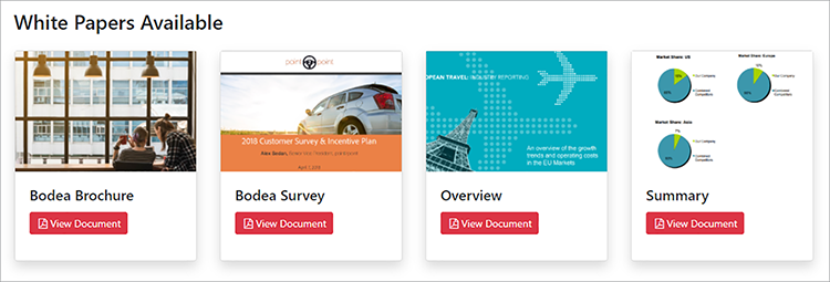 Captura de tela das miniaturas do PDF white paper