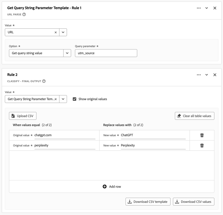Detecção de parâmetro UTM de LLM/AI
