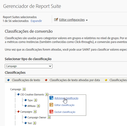 Informações da etapa