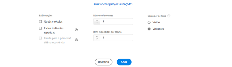 configurações avançadas