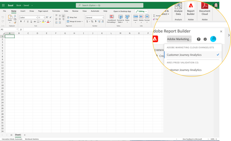 A lista de organizações que você pode acessar.