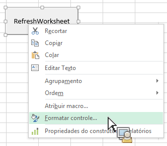 Captura de tela mostrando o Controle de Formato selecionado.
