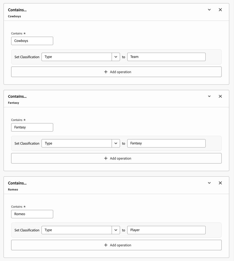 Prioridade de regras