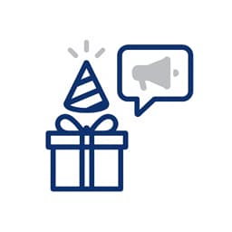 Campanhas de aniversário para compradores